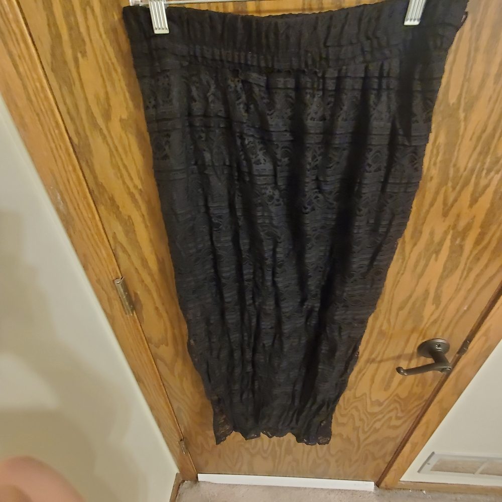 No Boundaries Black Lace Maxi Skirt